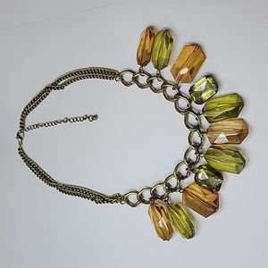 Vintage Large Beaded Multi Chain Necklace